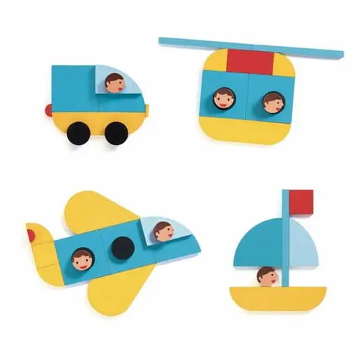 Набор деревянных геометрических фигур Ze Geo Vroom (DJ06436) - фото 3