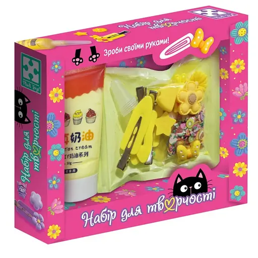 Дитячий набір для творчості "Заколки своїми руками" Vladi Toys VT4600-02 жовтий - фото 1