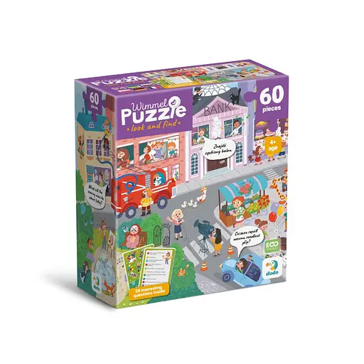 Детский виммельпазл "Городок профессий" DoDo Toys 300662, 60 элементов - фото 1