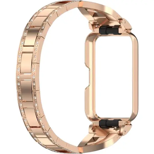 Ремешок-бампер DK для Samsung Galaxy Fit3 (R390) Metal Band Fitlink Diamond (rose gold)