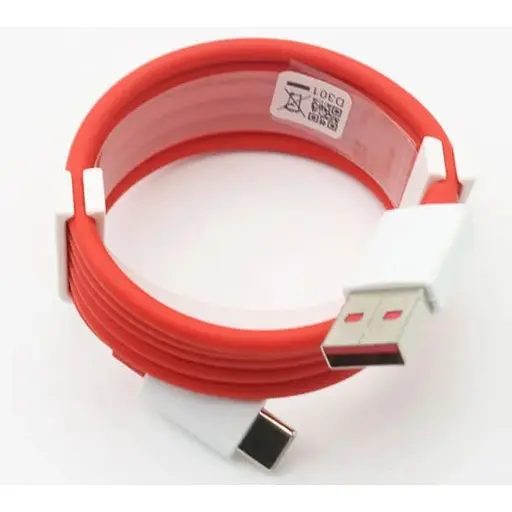 Кабель Dash / Warp Fast Charge 80W / 10A 1m USB на Type-C для OnePLus red - фото 6
