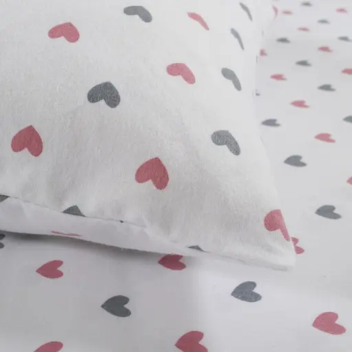 Постельное белье Lotus Home Фланель - Small Hearts евро (svt-2000022349048) - фото 4