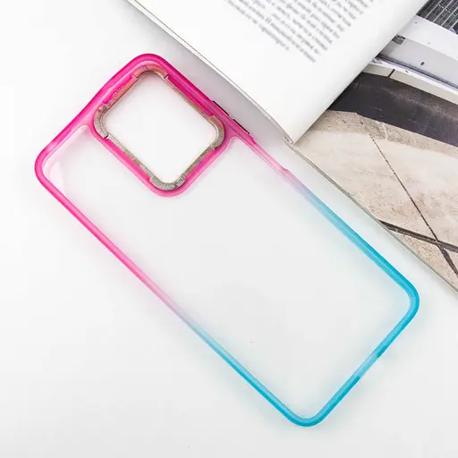 Чехол Epik TPU+PC Fresh sip series для Xiaomi Redmi Note 12 4G Бирюзовый / Розовый - фото 3