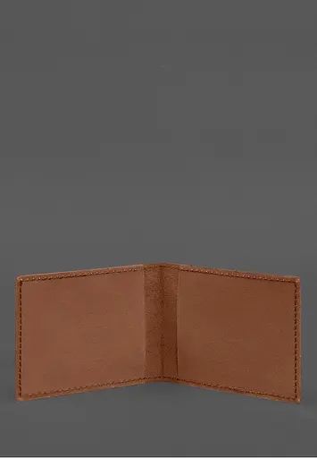 Кожаная обложка для служебного удостоверения Национальной гвардии Светло-коричневая - фото 3