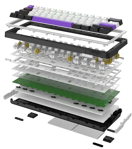 Клавіатура HATOR Hellyberry HK60 White-Violet (HK60) - фото 5