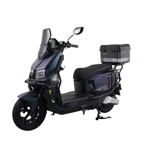 Электроскутер Двухместный Crosser V1 (2000W, 72V/23Ah) +Кофр-багажник Хамелеон