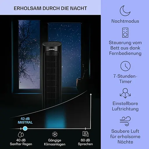 Охладитель воздуха Klarstein Mistral 5-в-1 Черный (10040151) - фото 3