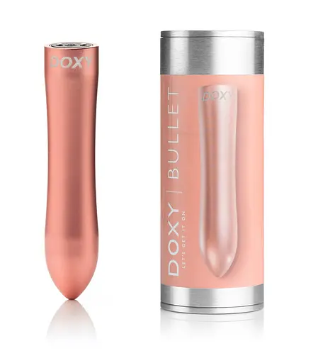 Вібратор Doxy Bullet 12 см рожеве золото - фото 2