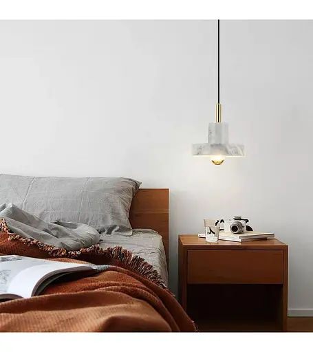 Люстра-підвіс Romin 8831 білий мармур - фото 1