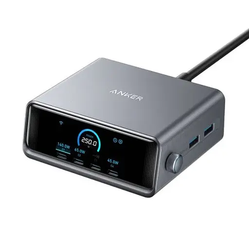 Зарядний пристрій Anker 250W GaN Prime 6 портів - фото 1