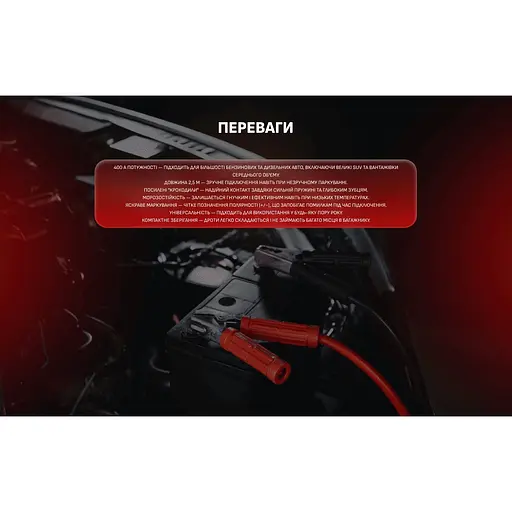 Прикурювач Штурмовик 400 А 2.5 м (ПП-40025-Ш) - фото 9