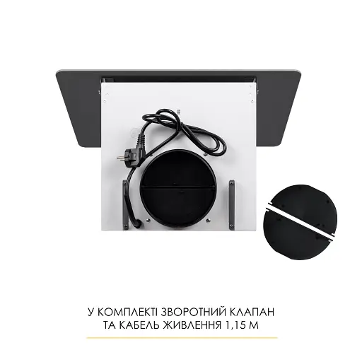 Вытяжка декоративная наклонная Weilor Aura Wds 53 White - фото 10