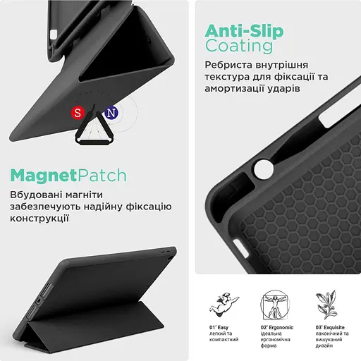 Чохол-книжка ArmorStandart Smart Fold Pen для Samsung Galaxy Tab S10 FE+ Black (ARM85554) [151842] - фото 8