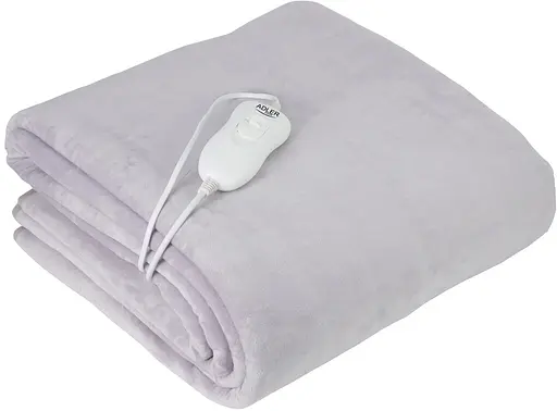 Електропростирадло Adler AD 7425 односпальне/ 60 Вт/ 150x80/ 4 рівні нагріву/ бузковий - фото 1