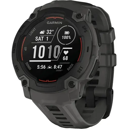 Смарт-часы Garmin Instinct E 45mm Black with Charcoal Band 010-02933-00 - фото 1
