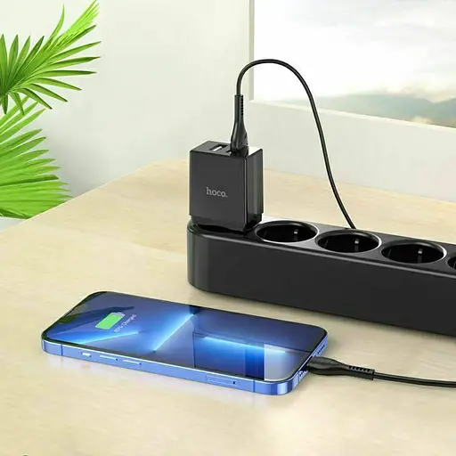 Зарядний пристрій Hoco DC01 Max Porcelain блок живлення 2 USB 2.1 A - фото 4