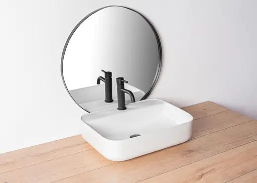 Змішувач для умивальника Rea Gusto One black mat чорний низький REA-B1654 Чорний матовий - фото 3