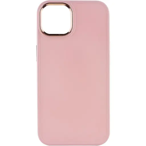 Чохол Epik TPU Bonbon Metal Style для Apple iPhone 12 Pro/12, 6.1 Рожевий/Light pink - фото 2