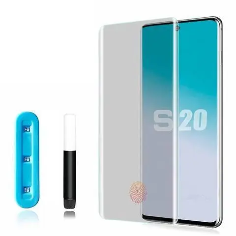 Захисне скло DK для Samsung Galaxy S20+ 4G/5G G985/G986 UV Curved 010063 clear 2 шт. - фото 2