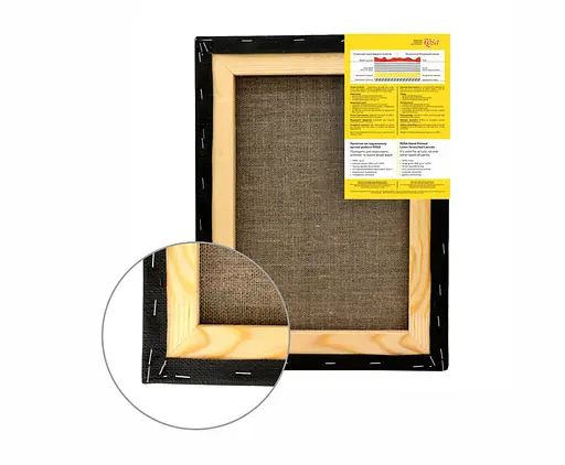 Подрамник Rosa 30×40 см модуль №1 крупное зерно Черный грунт лен - фото 2