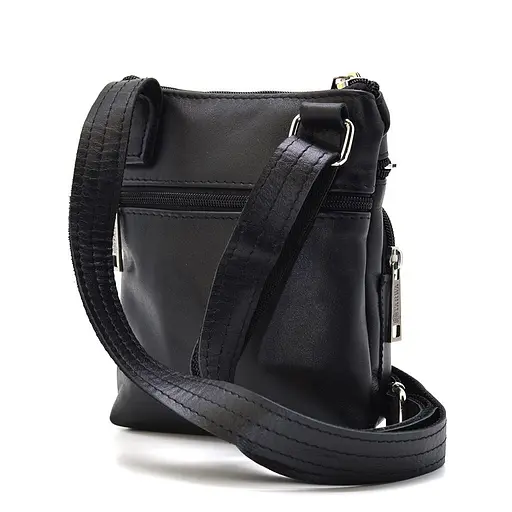 Чоловіча шкіряна сумка через плече TARWA 20х17х2.5 см sum0025722 - фото 2