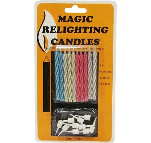 Набір свічок для торта Magic, 10 шт., 5.5x0.4 см (В асортименті)