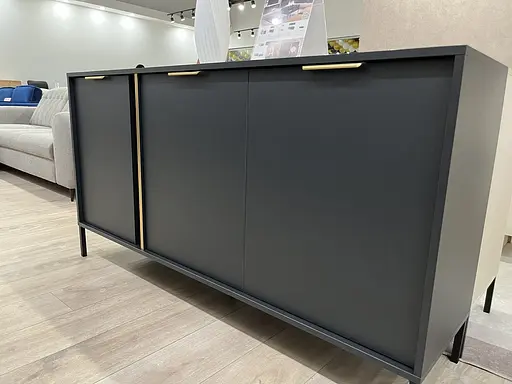 Комод Perfect Home Ларс/Lars 3-дверный 3D/153 Антрацит (PFH-091018) - фото 9