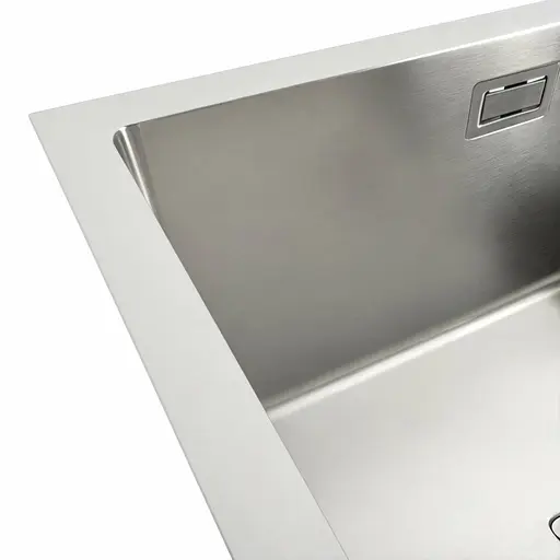 Кухонная мойка Platinum Handmade нержавейка 78x50 L (одно отверстие, квадратный сифон, 3,0/1,0 мм), Нержавеющая сталь - фото 5