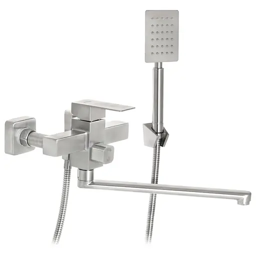 Смеситель для ванны Mixxus KUB-006 SS2809 Нержавеющая сталь - фото 1