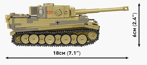 Конструктор дитячий танк PANZER VI TIGER I no. 131 COBI 2734 - фото 7