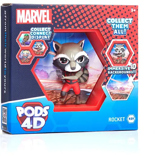 Колекційна фігурка Ракета WOW! Pods 4D MVL-1038-12 серії Марвел - фото 1