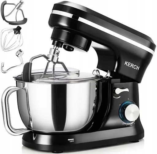 Тістоміс міксер планетарний KERCH FERRO Black 1700 Вт - фото 1