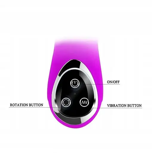 Вибратор-кролик Pretty Love Intimate, 25 см (фиолетовый) - фото 5