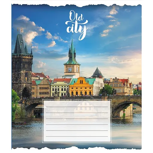 Зошит учнівський "Старе місто" 096-630039K-5 в клітинку, 96 аркушів