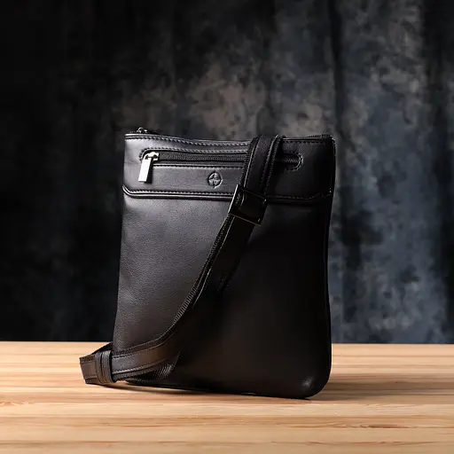 Чоловіча сумка через плече з натуральної шкіри TONY PEROTTI 21,5х24х2 см sum0028956 - фото 9