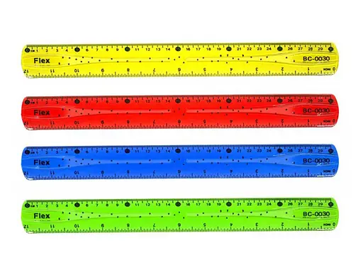 Линейка неломайка, 30 см, 24 шт. в упаковке - фото 2