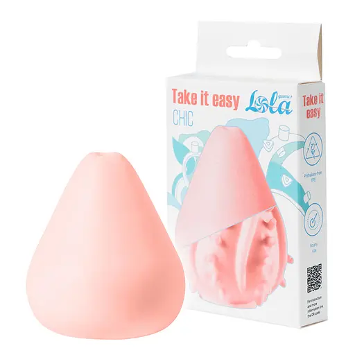 Мастурбатор яйце Lola Games Take it Easy Chic (рожевий) - фото 5