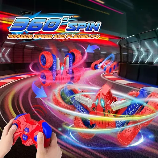 Автомобільні іграшки з дистанційним керуванням: зовнішні двосторонні радіокеровані автомобілі для 4, 5, 6, 7, 8, 9, 10 років - фото 3