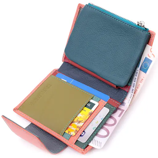 Кожаный женский кошелек ST Leather 9х12х1.5 см acs0028359 - фото 5