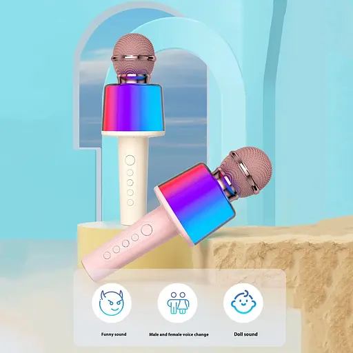 Микрофон с караоке Epik MC005 Biege (154246) - фото 3