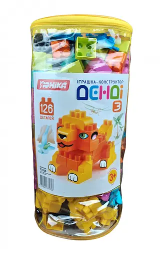 Детский конструктор „ДЕНДИ”- 3 71306, 126 деталей