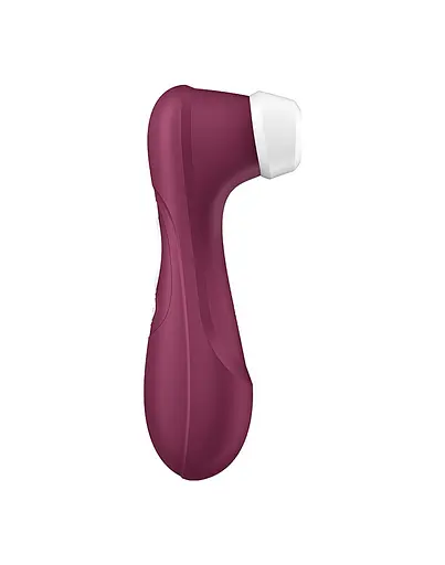 Вакуумний стимулятор клітора з вібрацією Satisfyer Pro 2 Generation 3 Connect App бордовий - фото 2