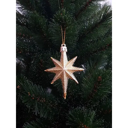 Украшение-подвеска Chomik Звезды 9 см 4 шт. золота (5901292631147_2) - фото 2
