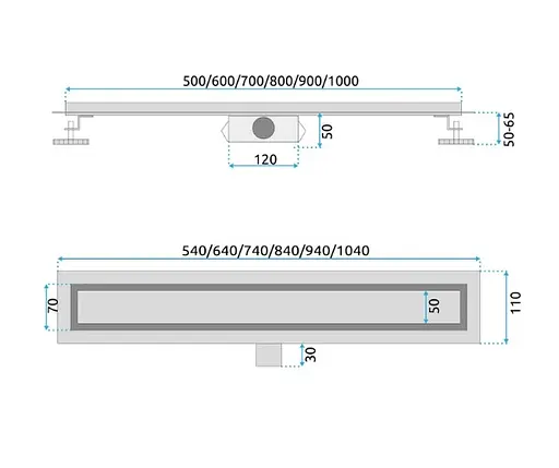 Трап для душа Rea Neox 100 black 2в1 REA-G6605 - фото 4