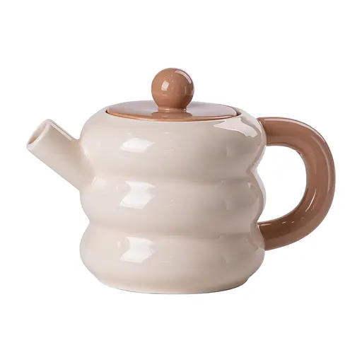 Чайний сервіз Donut порцеляновий на 6 персон, бежевий Yiwu HP-15-20 - фото 5