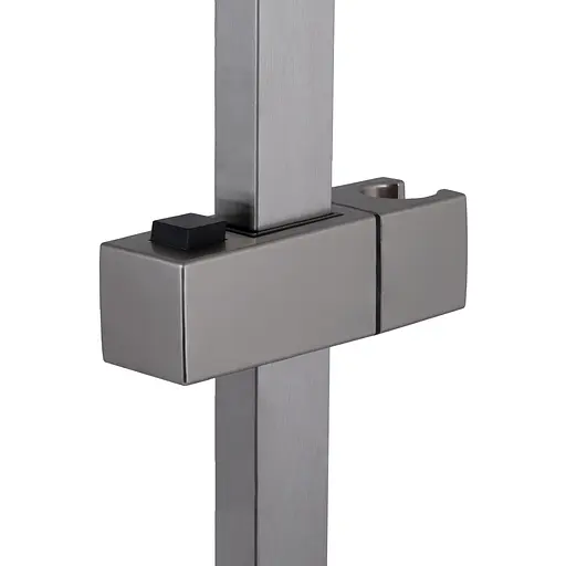 Душевая стойка с держателем универсальная Lidz Niagara 321 прямоугольная LDNIA321NKS46113 Nickel Нержавеющая сталь - фото 3