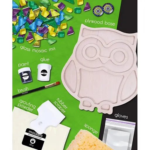 Дитячий набір для творчості кришталева мозаїка "Сова" Mosaaro MA2004 - фото 2