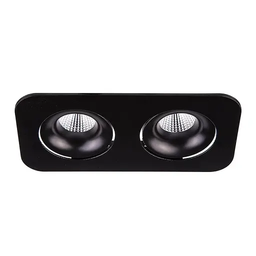 Точковий світильник MJ-Light SL7464-2X7W BK 3000K - фото 1