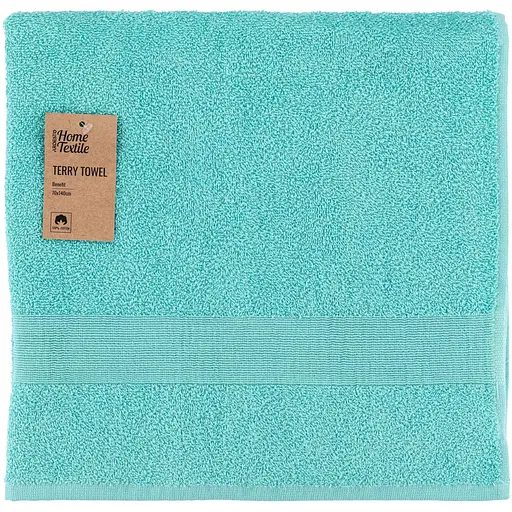 Рушник махровий Ardesto Benefit 70х140 см 100% бавовна бірюзовий (ART2470SA)  - фото 1