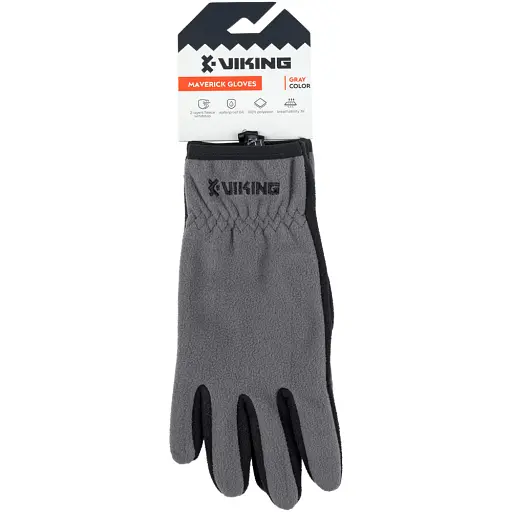Рукавички Viking Fishing Maverick Gloves M (fleece) classic Grey-graphite - фото 2